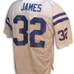 Edgerrin James Jersey Indianapolis Colts Custom Throwback Football White