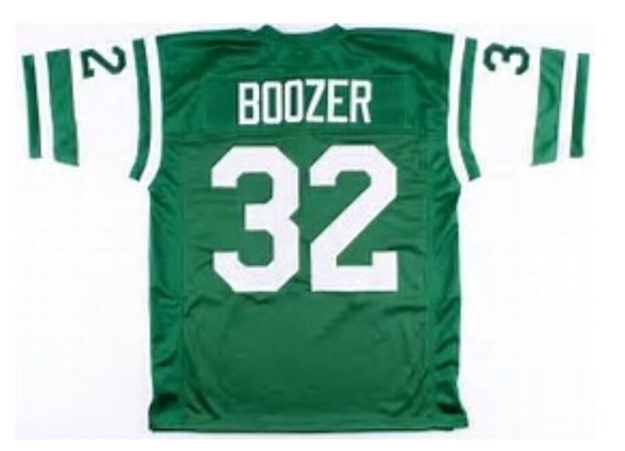 Emerson Boozer Jersey New York Jets Custom Throwback Football Green
