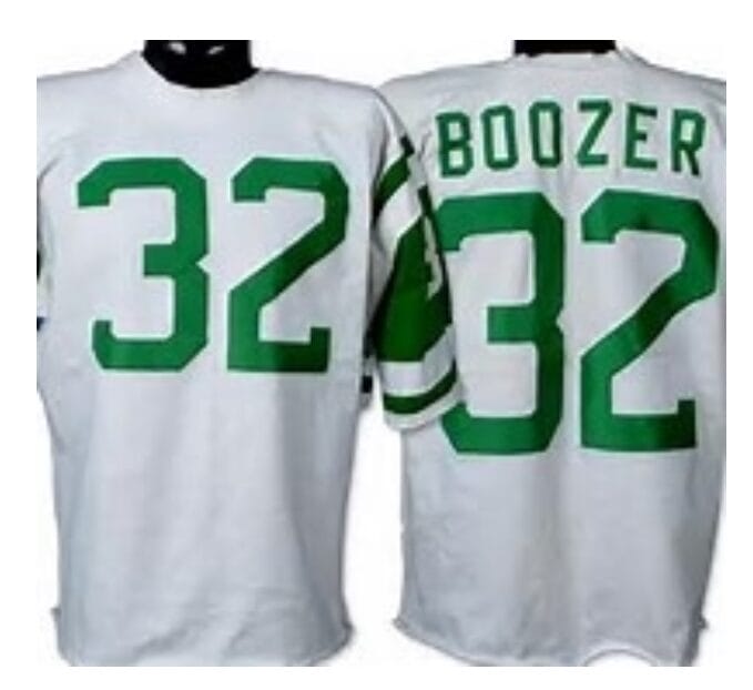 Emerson Boozer Jersey New York Jets Custom Throwback Football White
