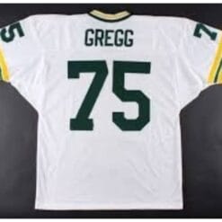 Forrest Gregg Jersey Green Bay Packers Custom Throwback Football White