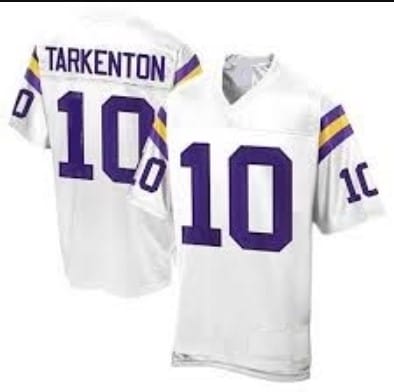 Fran Tarkenton Jersey Minnesota Vikings Custom Throwback Football White