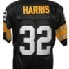 Franco Harris Jersey Pittsburgh Steelers Custom Throwback Football Black