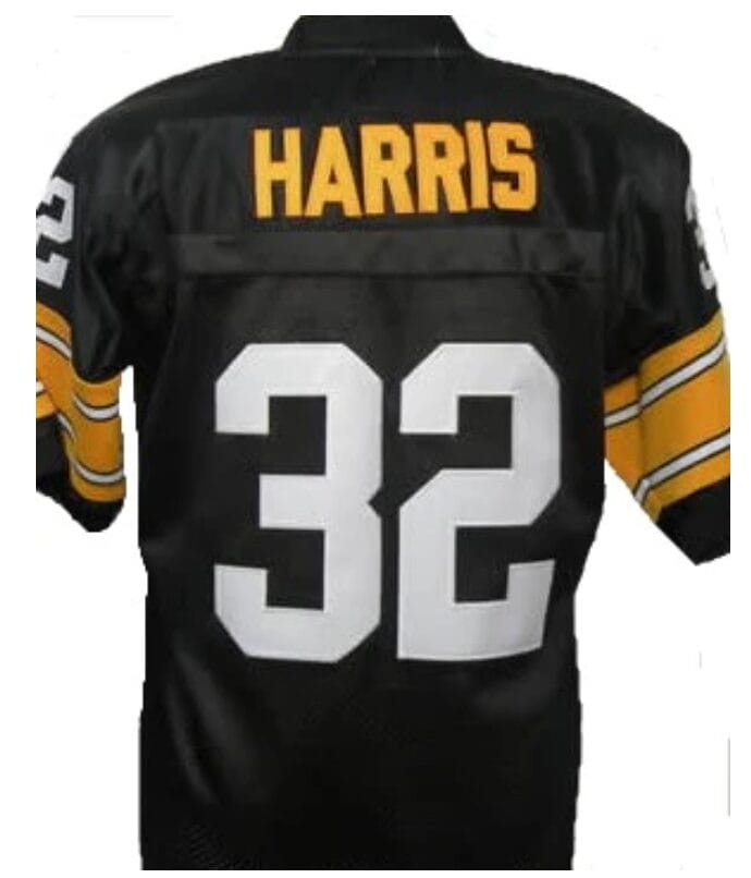 Franco Harris Jersey Pittsburgh Steelers Custom Throwback Football Black