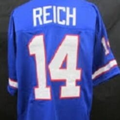 Frank Reich Jersey Buffalo Bills Custom Throwback Football Blue