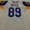 Fred Dryer Jersey Los Angeles Rams Custom Throwback Football White