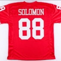 Freddie Solomon Jersey San Francisco 49ers Custom Throwback Football Red