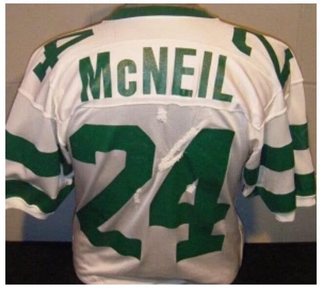 Freeman McNeal Jersey New York Jets Custom Throwback Football White