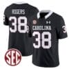 George Rogers Jersey #38 South Carolina Gamecocks Football 1980 Throwback Vapor Limited SEC Patch Black