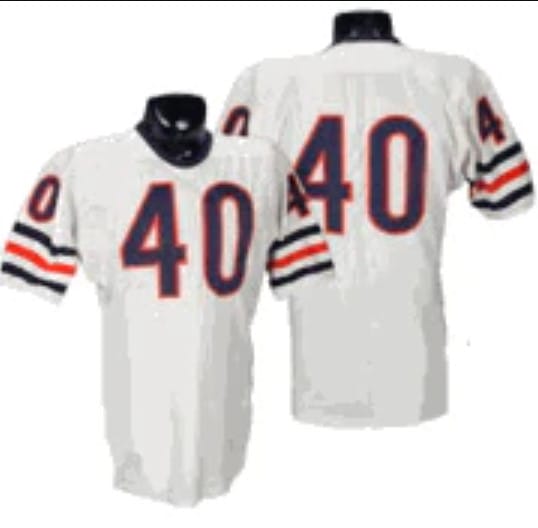 Gale Sayers Jersey Chicago Bears Custom Throwback Football White