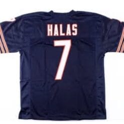 George Halas Jersey Chicago Bears Custom Throwback Football White Letter and Number