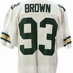 Gilbert Brown Jersey Green Bay Packers Custom Throwback Football