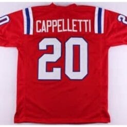 Gino Cappelletti Jersey New England Patriots Custom Throwback Football Red