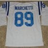 Gino Marchetti Jersey Baltimore Colts Long Sleeve Vintage Style Custom Throwback Football White
