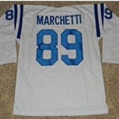 Gino Marchetti Jersey Baltimore Colts Long Sleeve Vintage Style Custom Throwback Football White