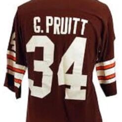 Greg Pruitt Jersey Cleveland Browns Custom Throwback Football Brown