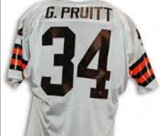 Greg Pruitt Jersey Cleveland Browns Custom Throwback Football White