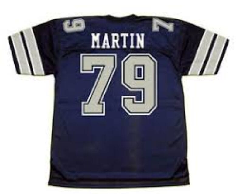 Harvey Martin Jersey Dallas Cowboys Custom Throwback Football Blue