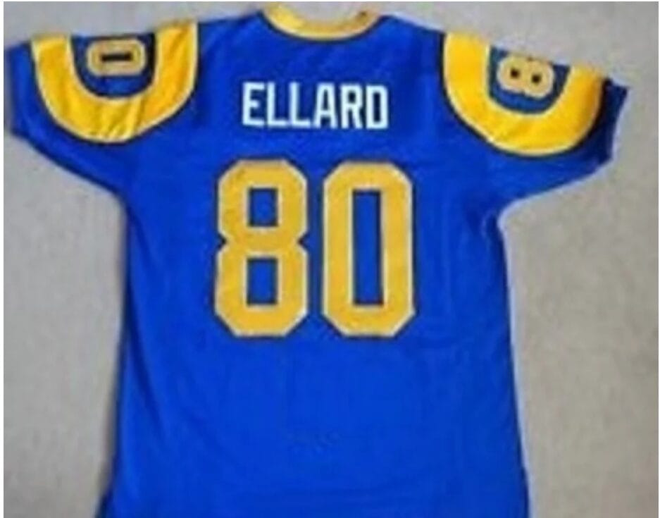Henry Ellard Jersey Los Angeles Rams Custom Throwback Football Blue