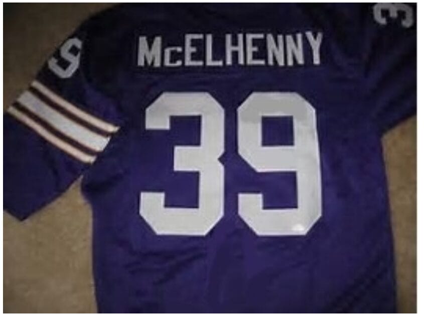Hugh McElhenny Jersey Minnesota Vikings Long Sleeve Vintage Style Custom Throwback Football