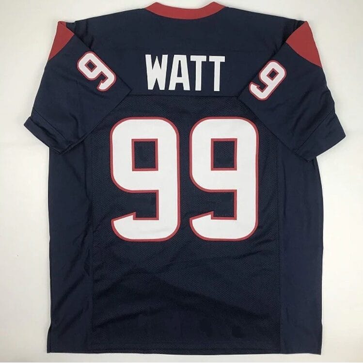 JJ Watt Jersey Houston Texans Custom Throwback Football