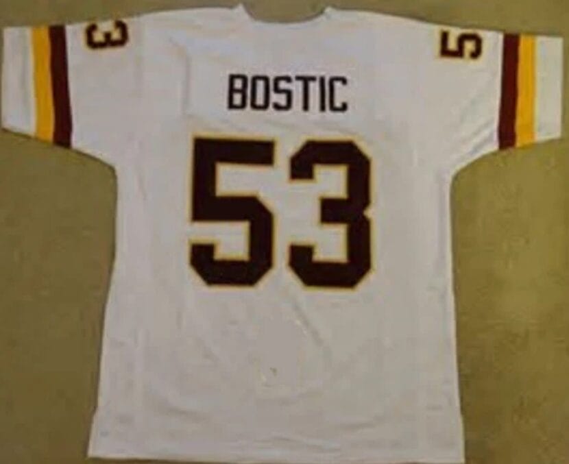 Jeff Bostic Jersey Washington Redskins Custom Throwback Football White