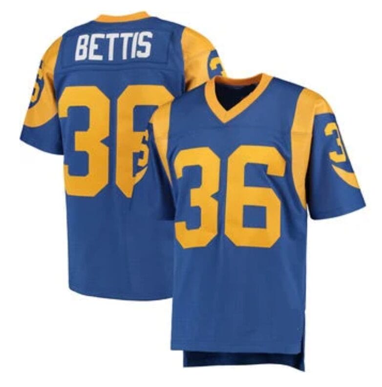 Jerome Bettis Jersey Los Angeles Rams Custom Throwback Football