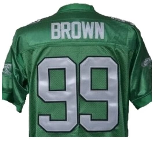 Jerome Brown Jersey Philadelphia Eagles Custom Throwback Football