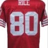Jerry Rice Jersey San Francisco 49ers Custom Throwback Football Red