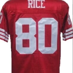 Jerry Rice Jersey San Francisco 49ers Custom Throwback Football Red