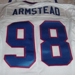 Jessie Armstead Jersey New York Giants Custom Throwback Football White