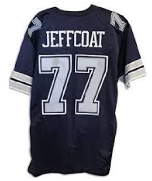 Jim Jeffcoat Jersey Dallas Cowboys Custom Throwback Football Blue