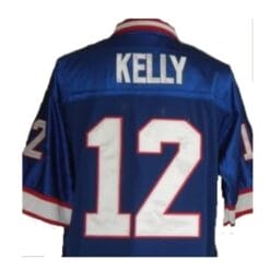 Jim Kelly Jersey Buffalo Bills Custom Throwback Football Blue