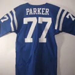 Jim Parker Jersey Baltimore Colts Custom Throwback Football Blue