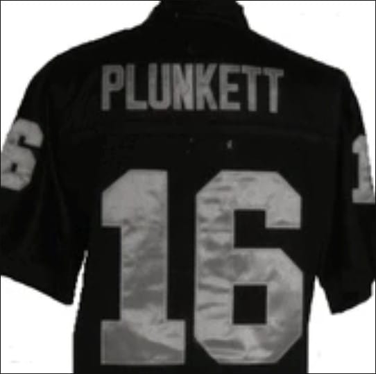 Jim Plunkett Jersey Oakland Raiders Custom Throwback Football Black