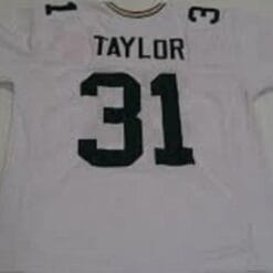 Jim Taylor Jersey Green Bay Packers Custom Throwback Football White