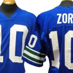 Jim Zorn Jersey Seattle Seahawks Custom Throwback Football Blue