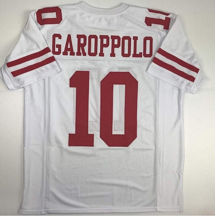 Jimmy Garoppolo Jersey San Francisco 49ers Custom Throwback Football White