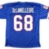 Joe DeLamielleure Jersey Buffalo Bills Custom Throwback Football Blue
