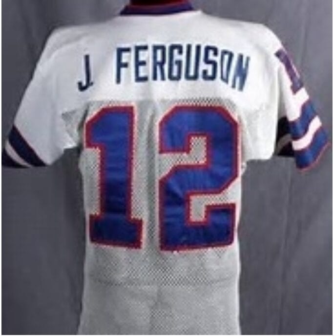 Joe Ferguson Jersey Buffalo Bills Custom Throwback Football White