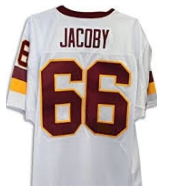 Joe Jacoby Jersey Washington Redskins Custom Throwback Football White