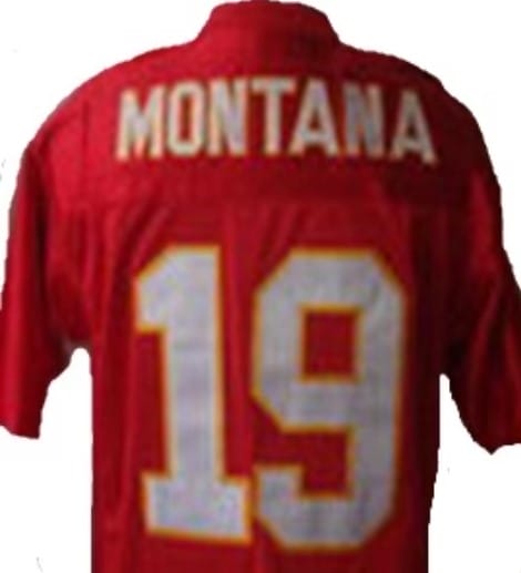 Joe Montana Jersey Kansas City Chiefs Custom Throwback Football Red