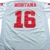 Joe Montana Jersey San Francisco 49ers Custom Throwback Football White