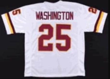 Joe Washington Jersey Washington Redskins Custom Throwback Football White
