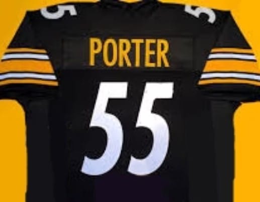 Joey Porter Jersey Pittsburgh Steelers Custom Throwback Football Black