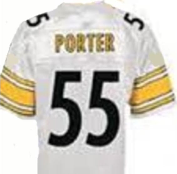 Joey Porter Jersey Pittsburgh Steelers Custom Throwback Football White