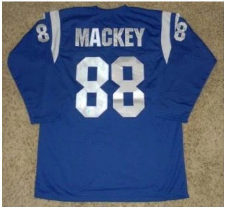John Mackey Jersey Baltimore Colts Long Sleeve Vintage Style Custom Throwback Football