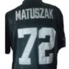 John Matuszak Jersey Oakland Raiders Custom Throwback Football Black