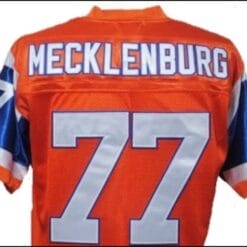 Karl Mecklenburg Jersey Denver Broncos Custom Throwback Football Orange