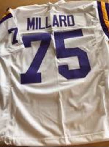 Keith Millard Jersey Minnesota Vikings Custom Throwback Football White