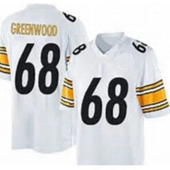 LC Greenwood Jersey Pittsburgh Steelers Custom Throwback Football White